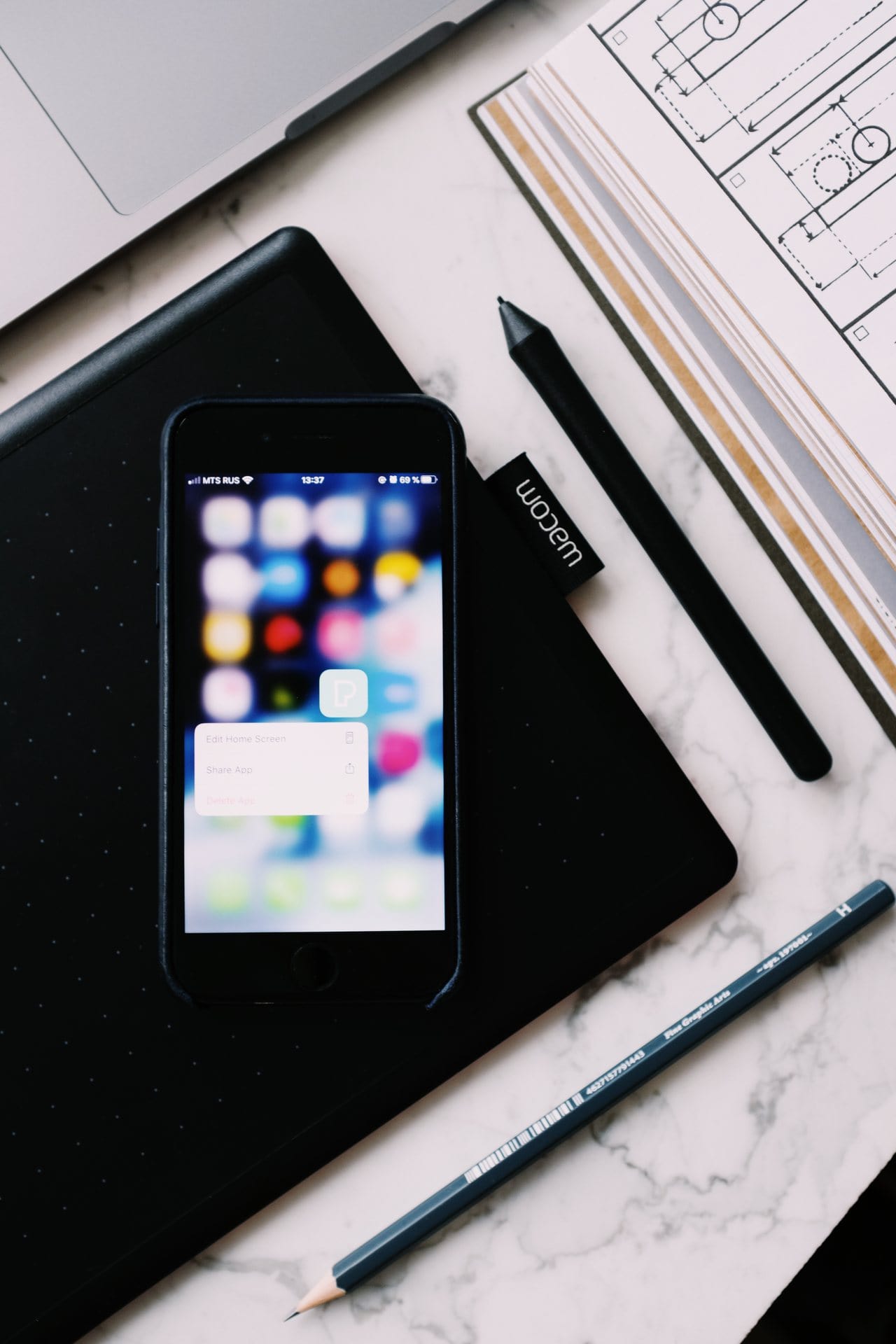 Application mobile en cours d'utilisation